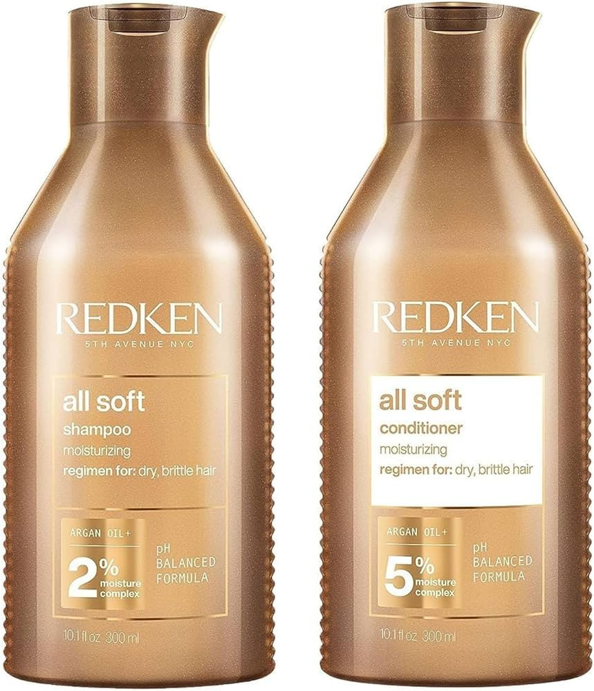 Redken All Soft Shampoo and Conditioner Set For Dry or Brittle Hair - Provides Intense Softness a... | Amazon (US)