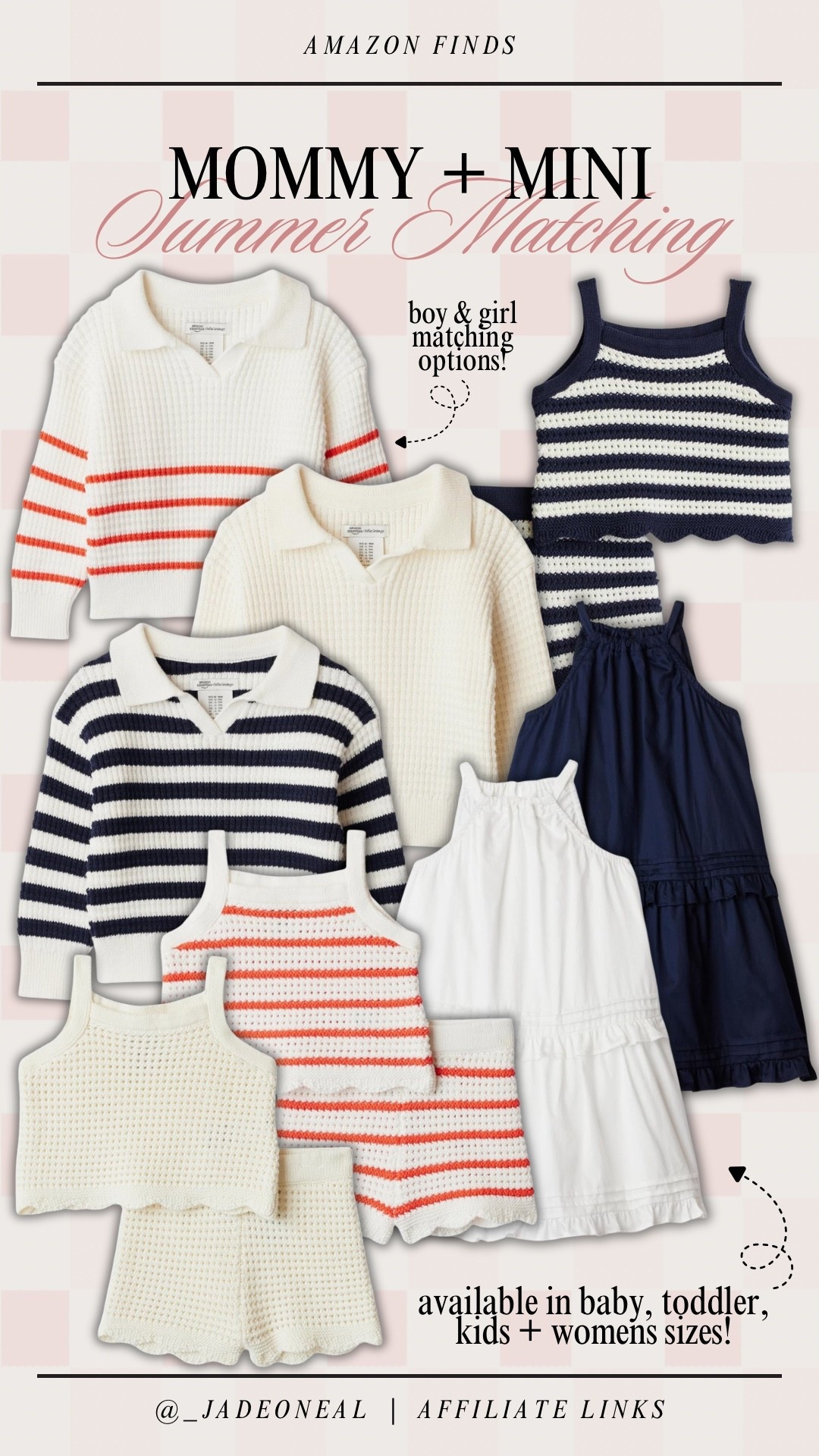 The cutest new mommy + Mini matching from Amazon! 

Sofia grainge new just dropped kids clothing summer boys girls classic striped sets

#LTKmomlife #LTKootd #LTKKids