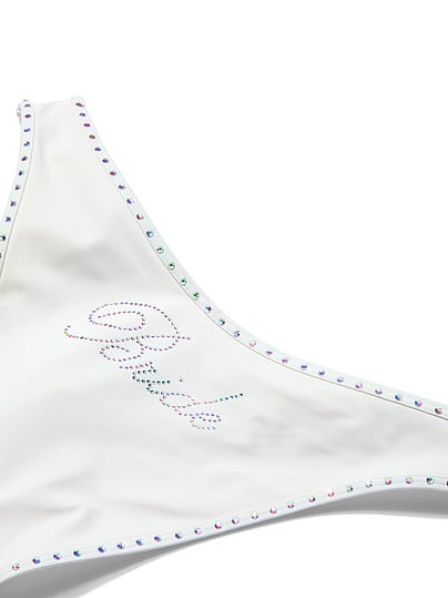 Swim Bridal Bling Brazilian Bikini Bottom, White/ivory, M - Women's Bottoms - Victoria's Secret | Victoria's Secret (US / CA )
