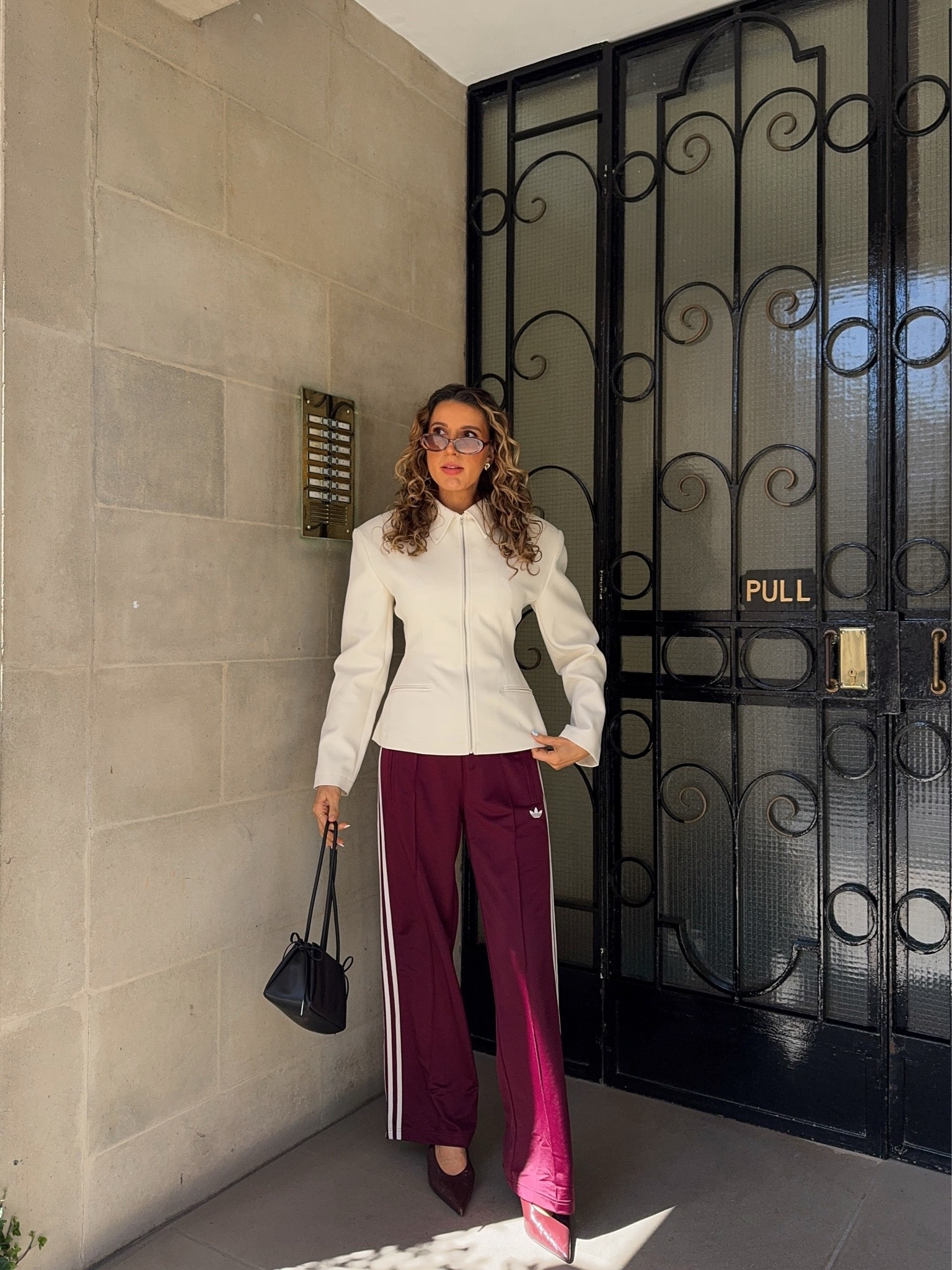 How I’m styling this asos zip up cinch waist jacket. This outfit is very office cool girl coded. This jacket is a great way to elevate my favourite adidas track pants in burgundy 🍇🤍

spring outfit , office outfit , adidas Firebird track pants

#LTKspring #LTKuk #LTKstyletip