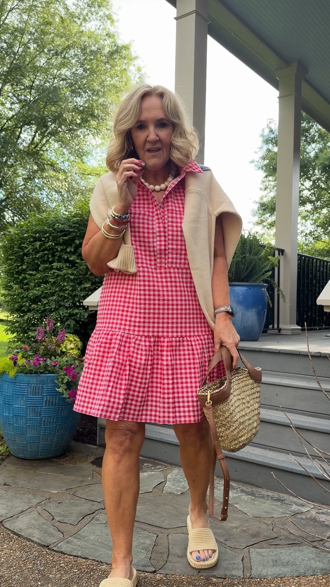 New arrivals! Most on the casual side. 15% off reg price items with code NANETTE15 Good on one order 
Wearing  my regular size medium or 8 or 29. 
Only sizing note would be the Becca jeans size up if inbetween. And the striped knit is clearly oversized but I love it. 
Red and cream crochet I would prefer a larger size 
Don’t miss the shoes!!! So cushy.

#LTKMothersDay #LTKSeasonal #LTKOver40