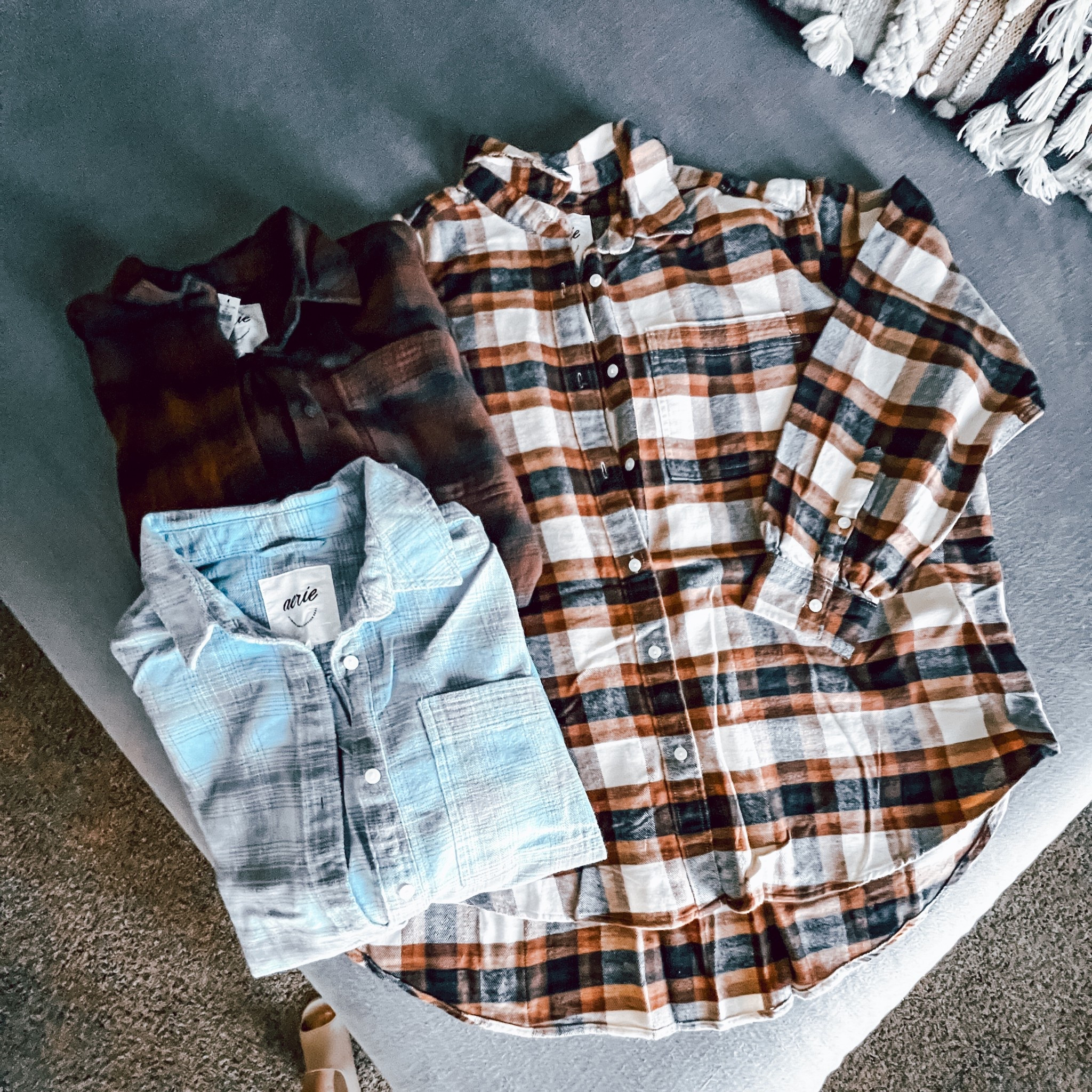 These Aerie flannels are so dang good 😊 

Fall Style, fall outfits, comfy cozy, comfy pants, flannels, work outfit, thanksgiving outfit, Christmas outfits, holiday, gift guide, gift ideas, holiday gifting, comfy outfit, fall mom style, cozy season, flannel shirt, travel outfits, mom fashion, fall fashion, sahm style, sahm fashion, sahm outfits, outfit ideas, fall outfit ideas, Ugg clogs, slippers, amazon style, amazon fashion, Amazon outfits, Amazon outfit ideas, Amazon look for less, look for less, free people look for less, free people inspired, Amazon style, Christmas pajamas, holiday pajamas, Christmas jammies, holiday jammies, lounge set, comfy sets, Christmas, holiday shopping; gift guide, Christmas shopping, Black Friday, cyber Monday, aerie, American Eagle, sweatshirt, crew neck, Christmas jammies, pajamas l, Christmas pajamas, lounge, comfy cozy, comfy outfit, casual outfit, mom style, sahm style, lounge set

#LTKGiftGuide #LTKgrwm #LTKmomlife