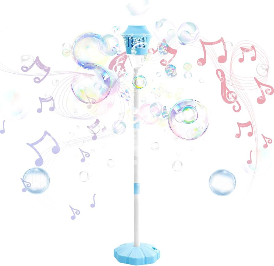 2026 New Bubble Machine for Kids, 47" Rechargeable Automatic Bubble Maker with Light Music, 3-Lev... | Amazon (US)