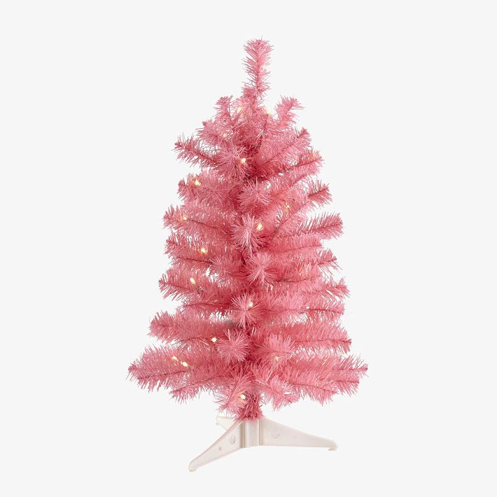 Mini Pink Christmas Tree | Pottery Barn Teen