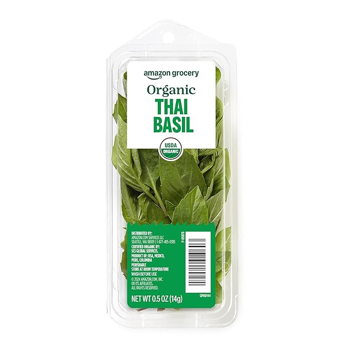 Amazon.com: Amazon Grocery, Organic Thai Basil, 0.5 Oz : Grocery & Gourmet Food | Amazon (US)