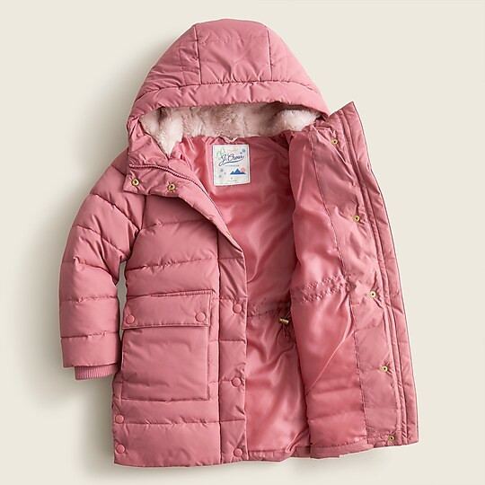 Girls' chateau puffer jacket with eco-friendly PrimaLoft® | J. Crew US