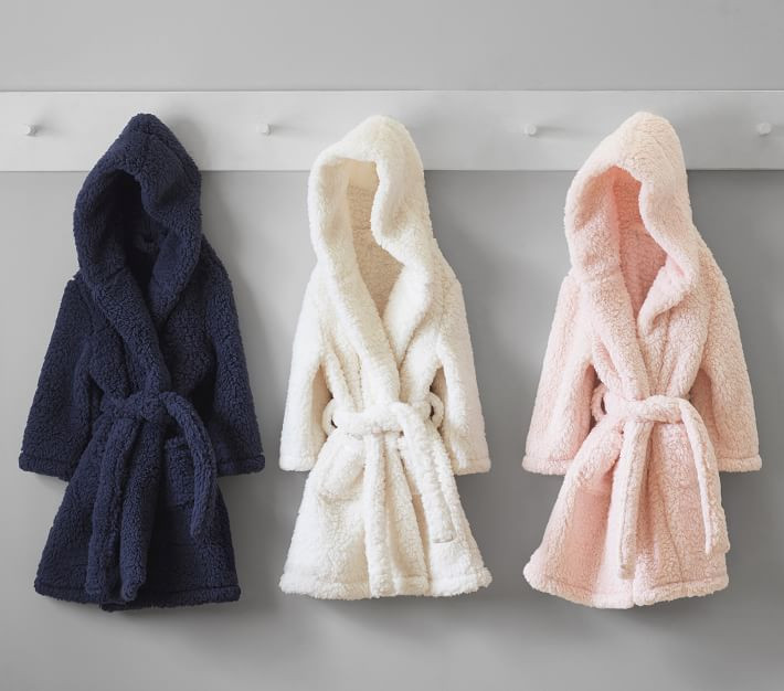 Solid Sherpa Robes | Pottery Barn Kids