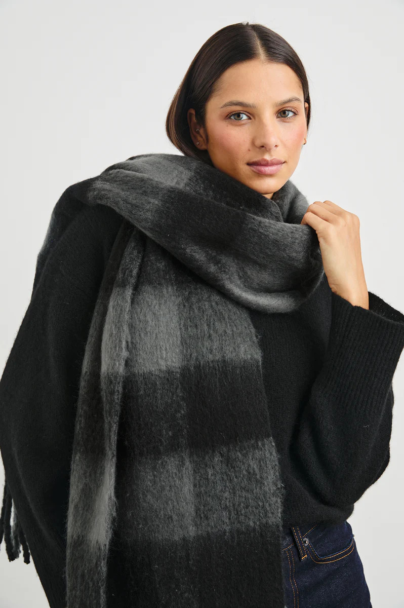 OSLO SCARF - CHARCOAL BLACK | Rails