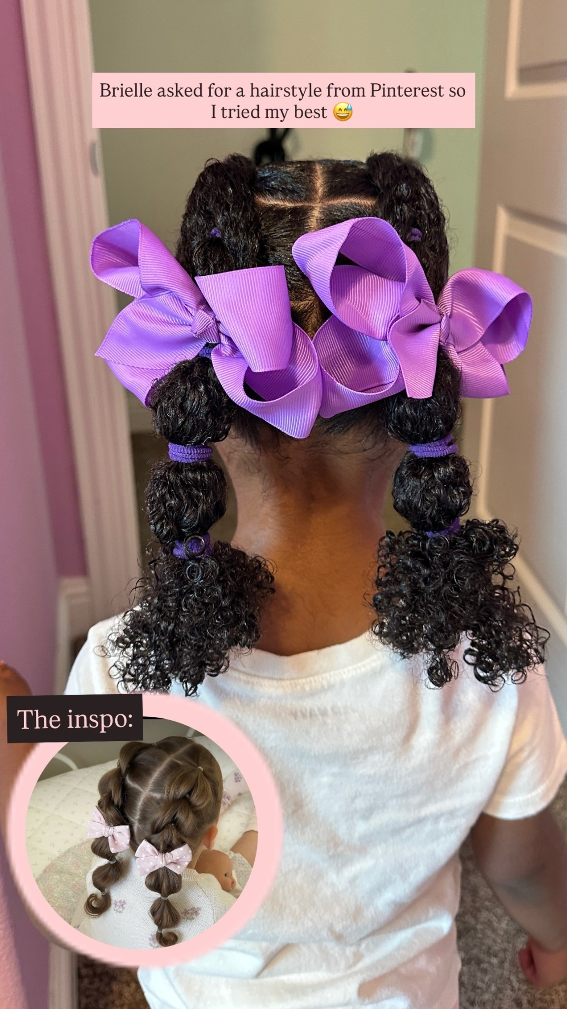 My toddler asked for a hairstyle from Pinterest so I tried my best 😅 I’ve tagged all the products we used plus her hair accessories 💕🤩

#LTKmomlife #LTKKids #LTKBeauty