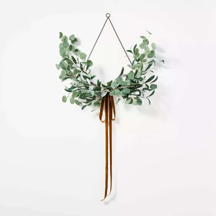 Wire Wreath with Ribbon - Threshold™ designed with Studio McGee | Target