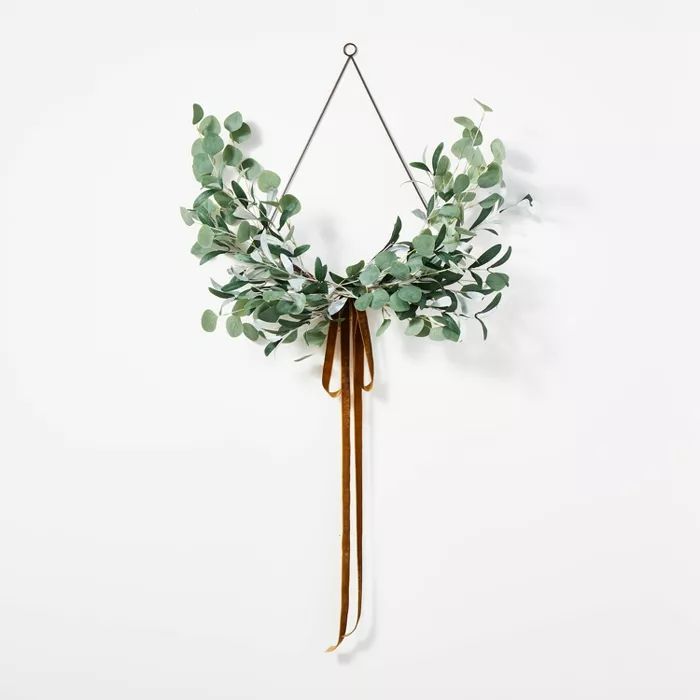 Wire Wreath with Ribbon - Threshold™ designed with Studio McGee | Target