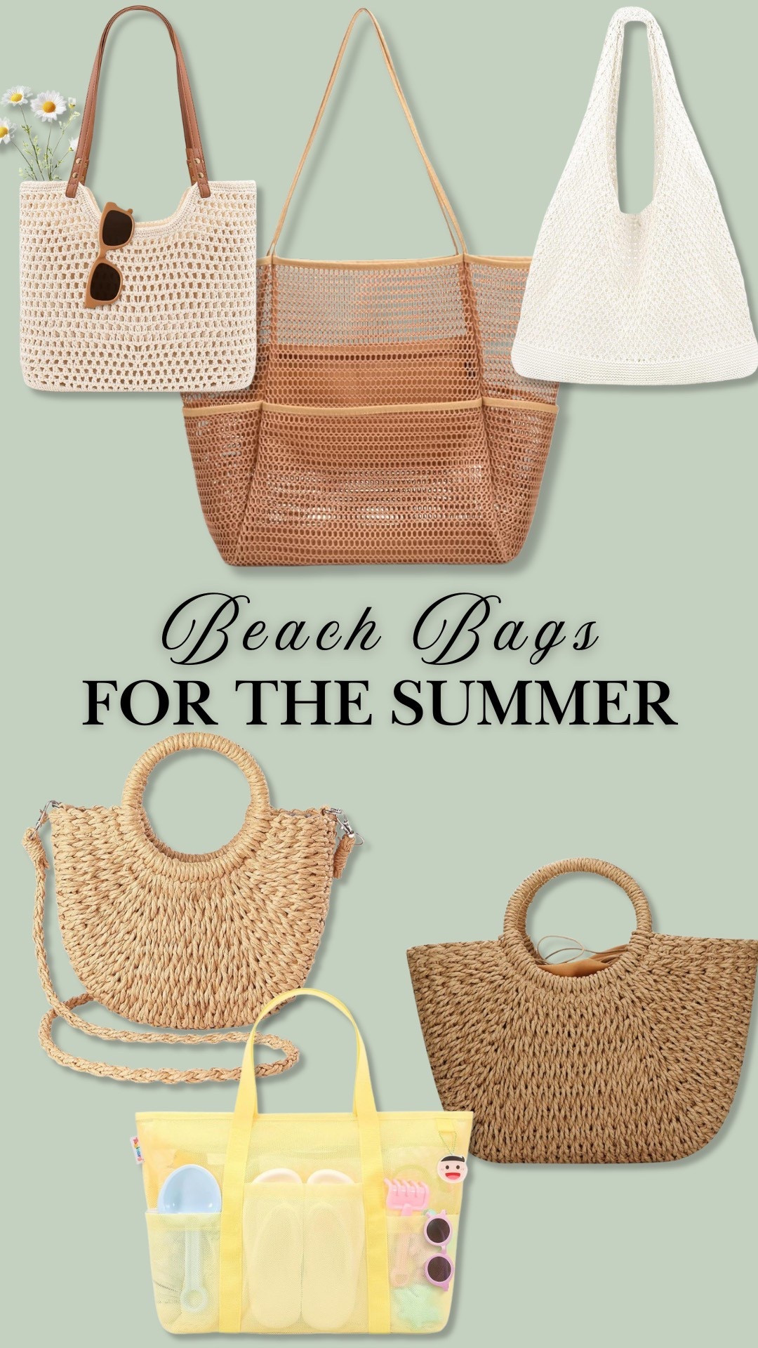 So many cute and affordable beach bags available on Amazon! ￼

#LTKSpringSale #LTKSeasonal #LTKTravel