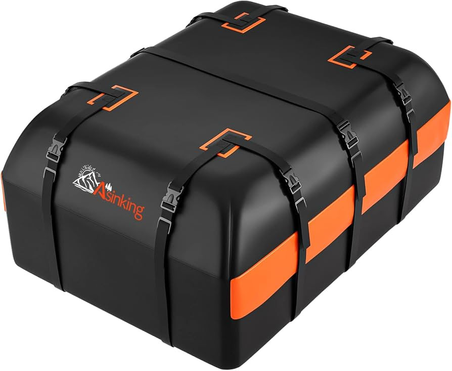 Car Rooftop Cargo Carrier Bag, 21 Cubic Feet 100% Waterproof Heavy Duty 840D Car Roof Bag for All... | Amazon (US)