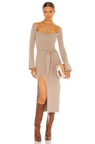 Song of Style Timothee Dress in Taupe from Revolve.com | Revolve Clothing (Global)