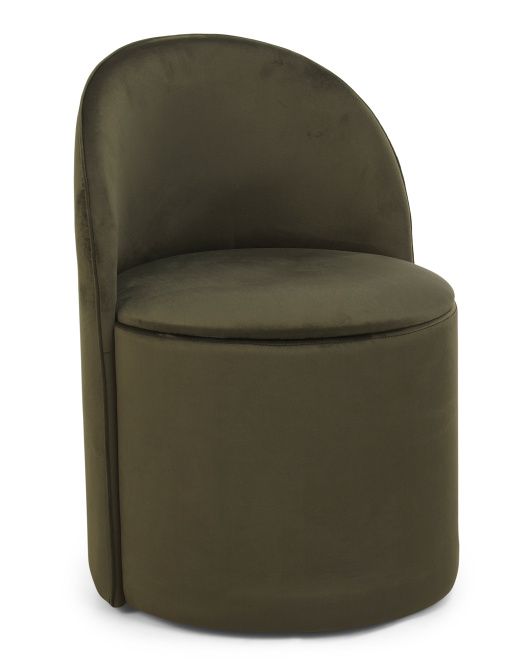 Velvet Renee Storage Dining Chair On Wheels | Kitchen & Dining Room | Marshalls | Marshalls