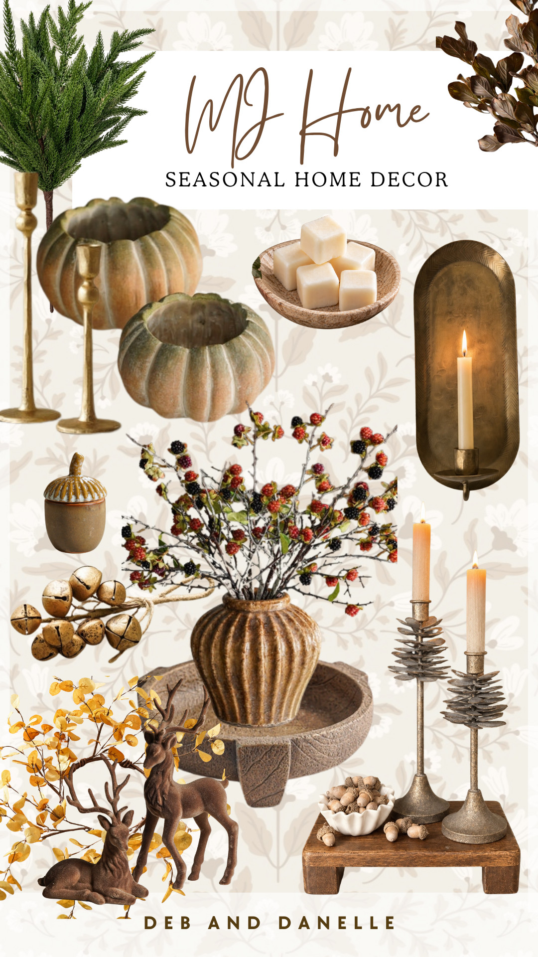 MJ Home has a lovely assortment of seasonal home decor. These Fall and Winter pieces blend so well into our woodland pumpkin theme for the end of this year.  

 #LTKSeasonal #LTKHome