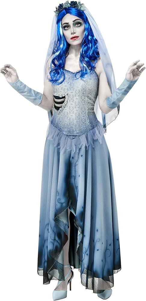 Rubies Women's Corpse Bride Emily Costume Dress and Veil | Amazon (US)