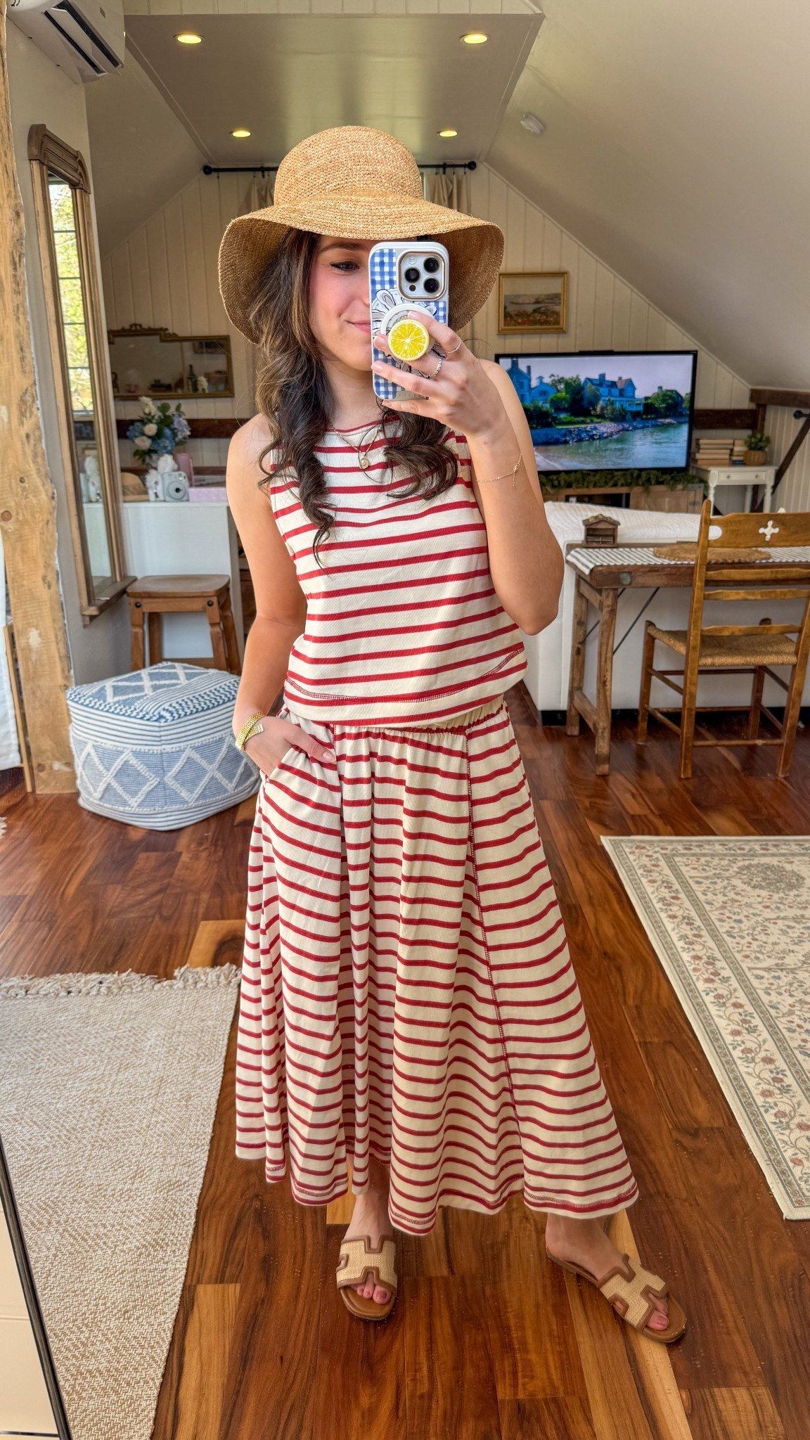 Coastal granddaughter faves with Izzy & Ivy! I am wearing size S in everything (I am 5 foot 3!) 🇺🇸

Flag sweater / American flag sweater / summer flag sweater / beach cover-up / red and white striped skirt / red and white striped maxi skirt / stripe maxi skirt / orange tank top / jean shorts / summer shorts / summer outfit / summer outfits / summer outfit ideas / spring outfit / summer denim / summer sweater / coastal grandmother / coastal granddaughter 



#LTKSeasonal #LTKgrwm #LTKootd