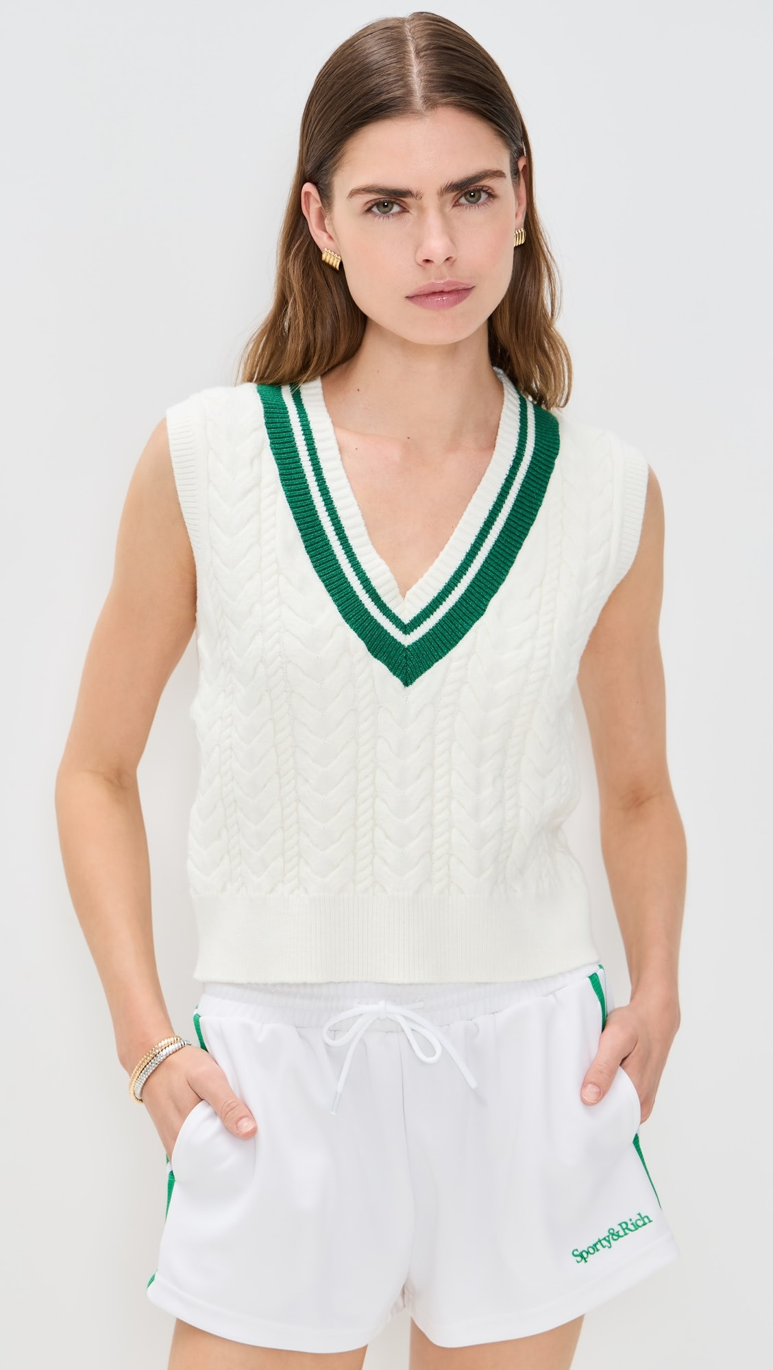 The Cable Knit Vest | Shopbop