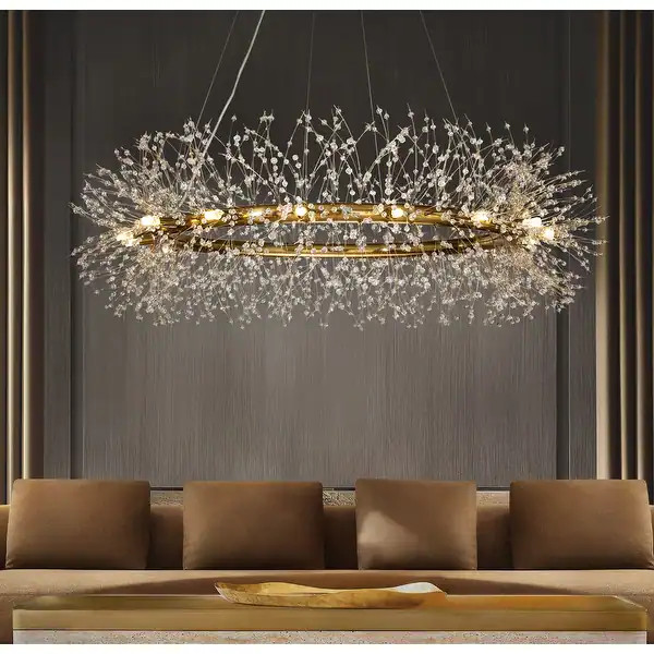 Modern Firework Crystal Chandelier for Dining Room and Living Room - Bed Bath & Beyond - 31455771 | Bed Bath & Beyond