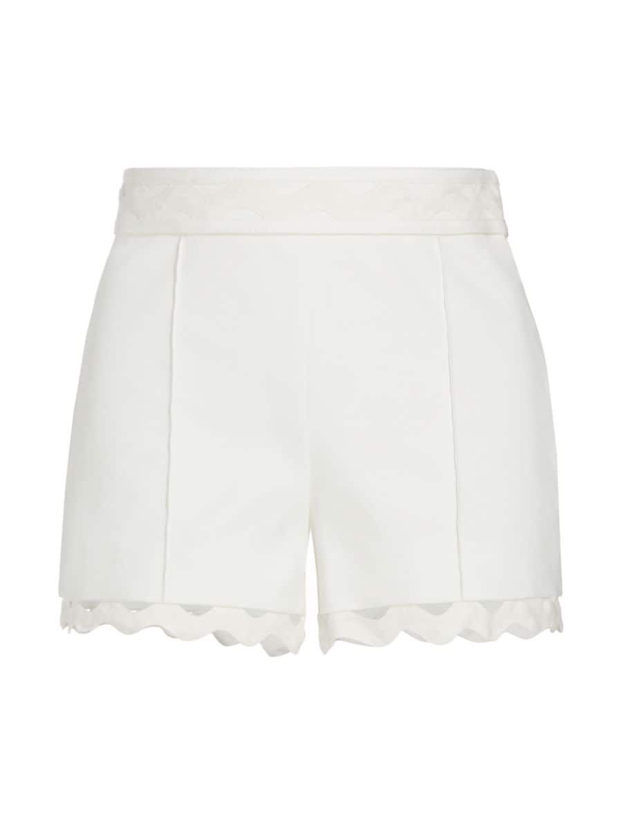 Scarlette Scallop-Trimmed Shorts | Saks Fifth Avenue