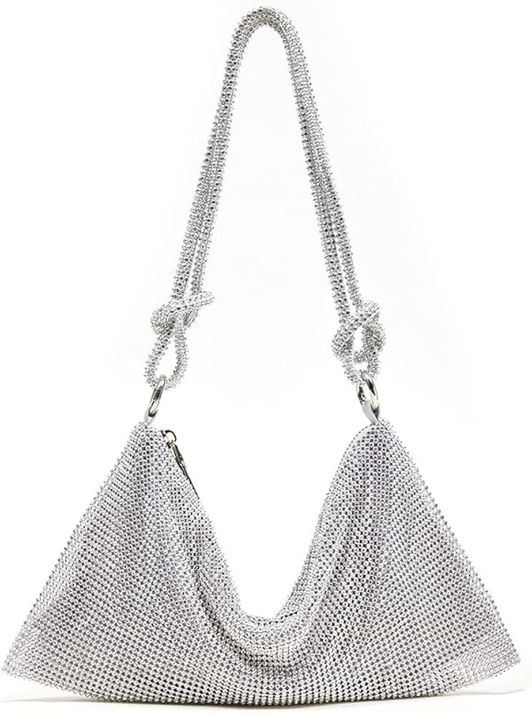 Women Rhinestone Handbag Chic Evening Purse Shiny Hobo bags | Amazon (US)