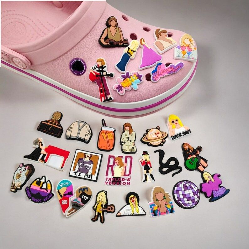 29pcs Taylor Swift Inspired Shoe Charms Set Music Theme Shoe - Etsy | Etsy (US)