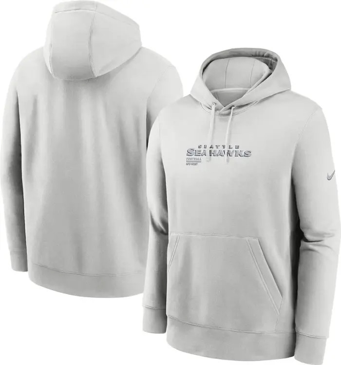 Nike Men's Nike Gray Seattle Seahawks Edge Pack French Terry Club Pullover Hoodie | Nordstrom | Nordstrom