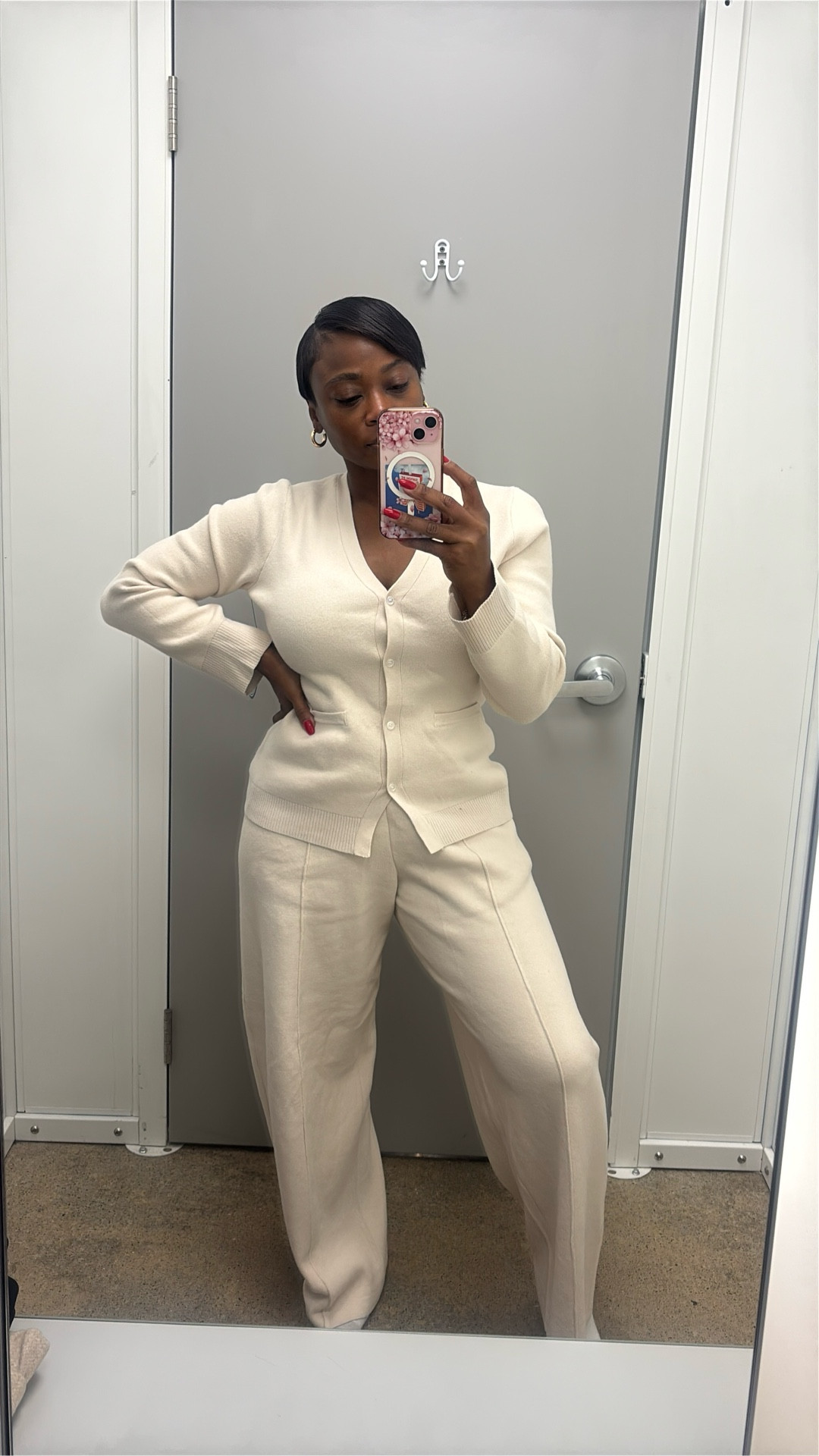 Affordable knit set! 
Wearing sz Small in top & XS in small. Tends to run large. I opted for a small in pants due to the shorter inseam. 

36DD
5’0”

fashion, casual outfit, trendy fashion, knitwear, Walmart fashion, two piece set 

#LTKPetite #LTKOver40