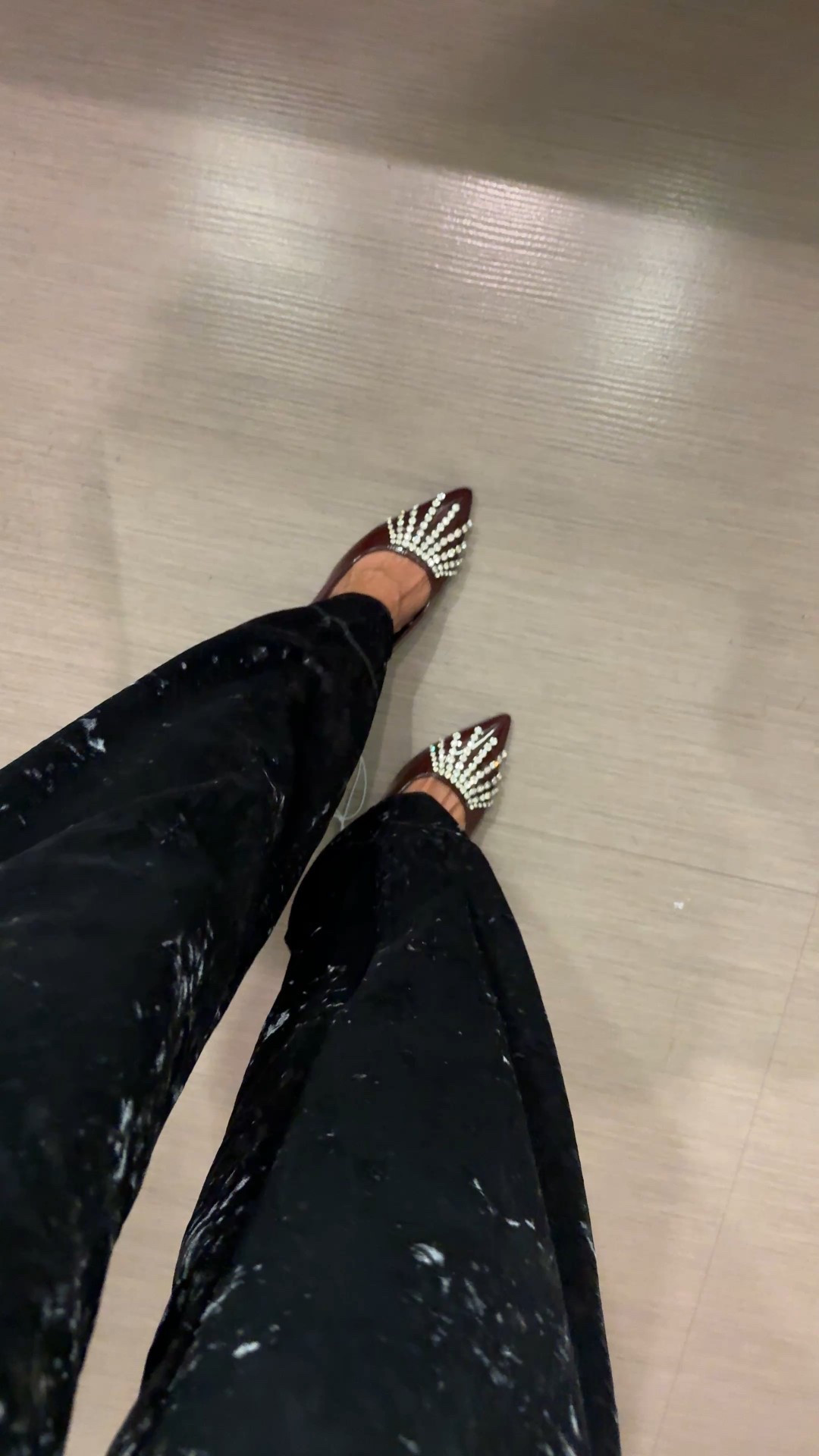 Holiday outfit. Christmas party outfit. New Year’s Eve outfit. 
Crushed velvet pants look great and are comfy too.  True to size. 
Holiday shoes party shoes embellished heels are a comfy heel height with adjustable slingback strap. Slingback heels. I go between a 6 and 6.5 and need a 6 in these shoes  

#LTKFindsUnder50 #LTKHoliday #LTKOver40