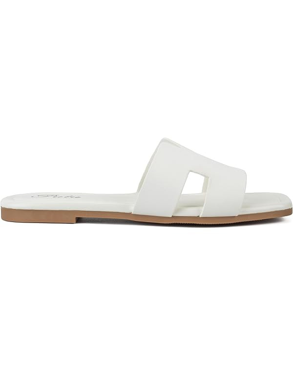 Putu Women's Flat Sandals Summer Sandals Cute Slide Sandals | Amazon (US)