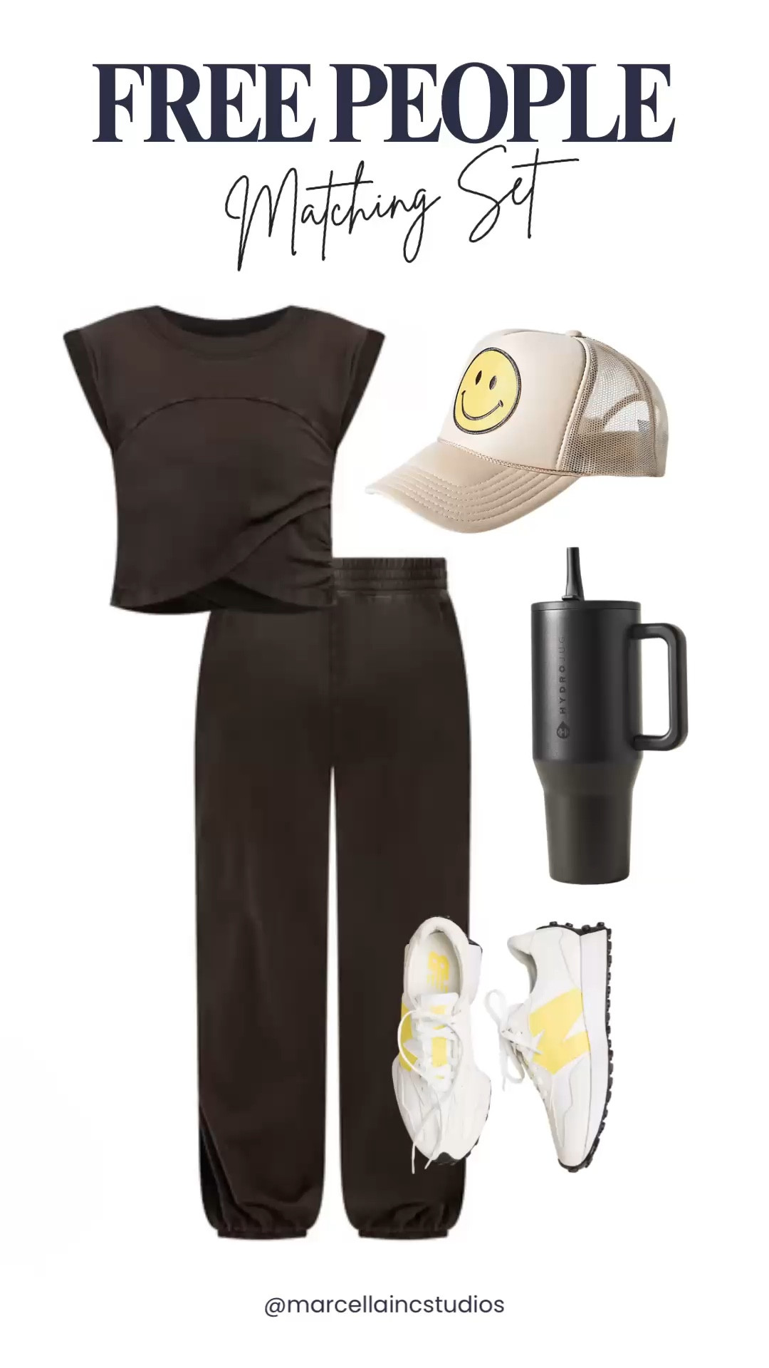 My favorite athleisure travel uniform matching set with comfy Nrw Balance. Love the yellow pop of color! #traveloutfit #freepeople #newbalance #athleisure #ltkshoeccrush #ltkstyletip

#LTKTravel