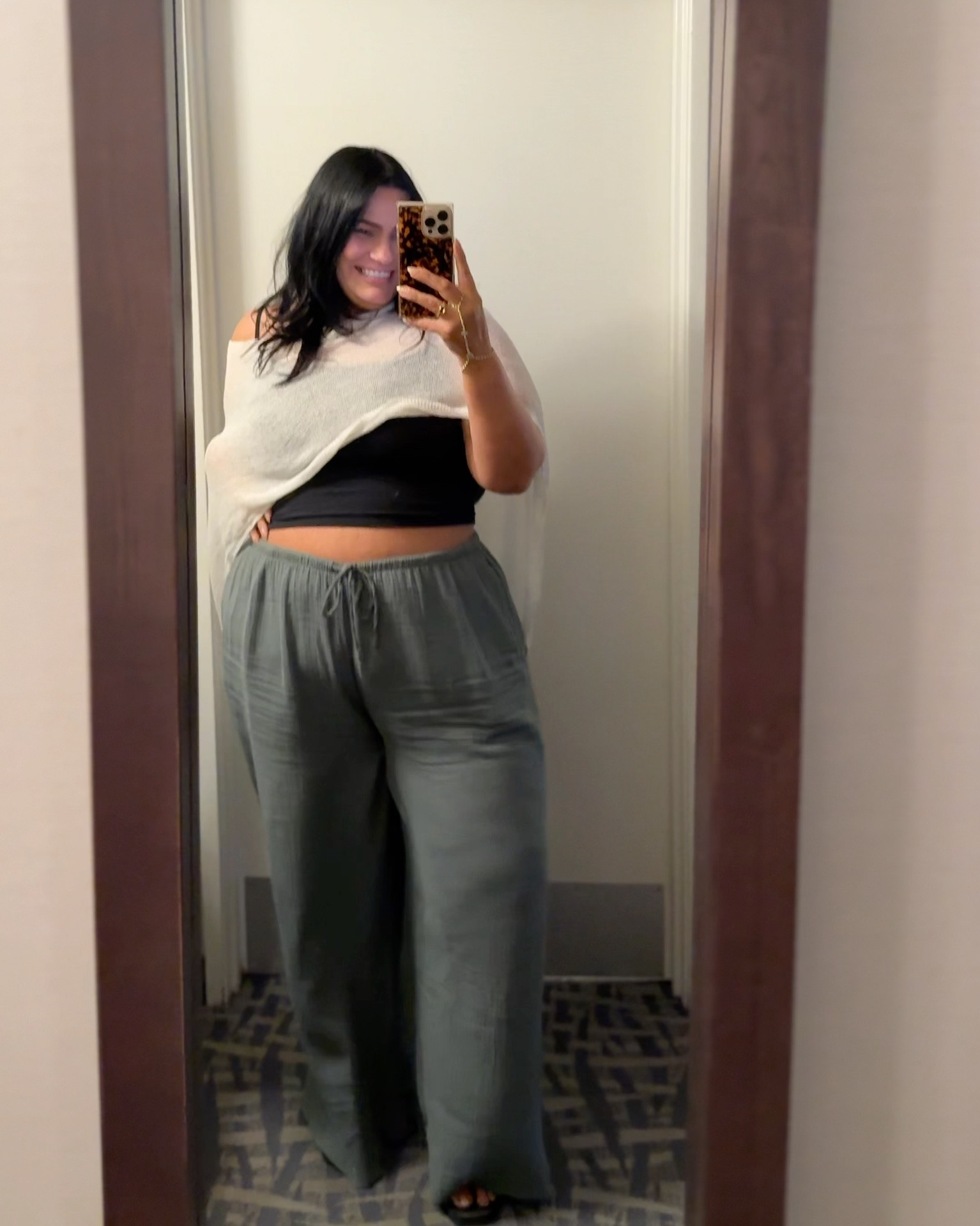 XL in everything, poncho is one size fits all. I’m a 16/18 XL and it fits me perfectly! Beach outfitt

#LTKMidsize #LTKPlusSize #LTKootd