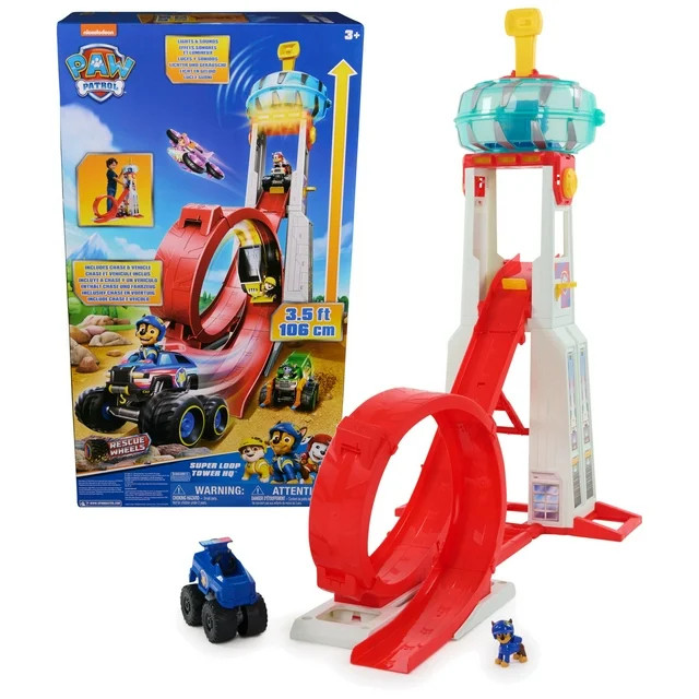 PAW Patrol: Rescue Wheels Super Loop Tower HQ with Lights, Sounds, Vehicle & Figure | Walmart (US)