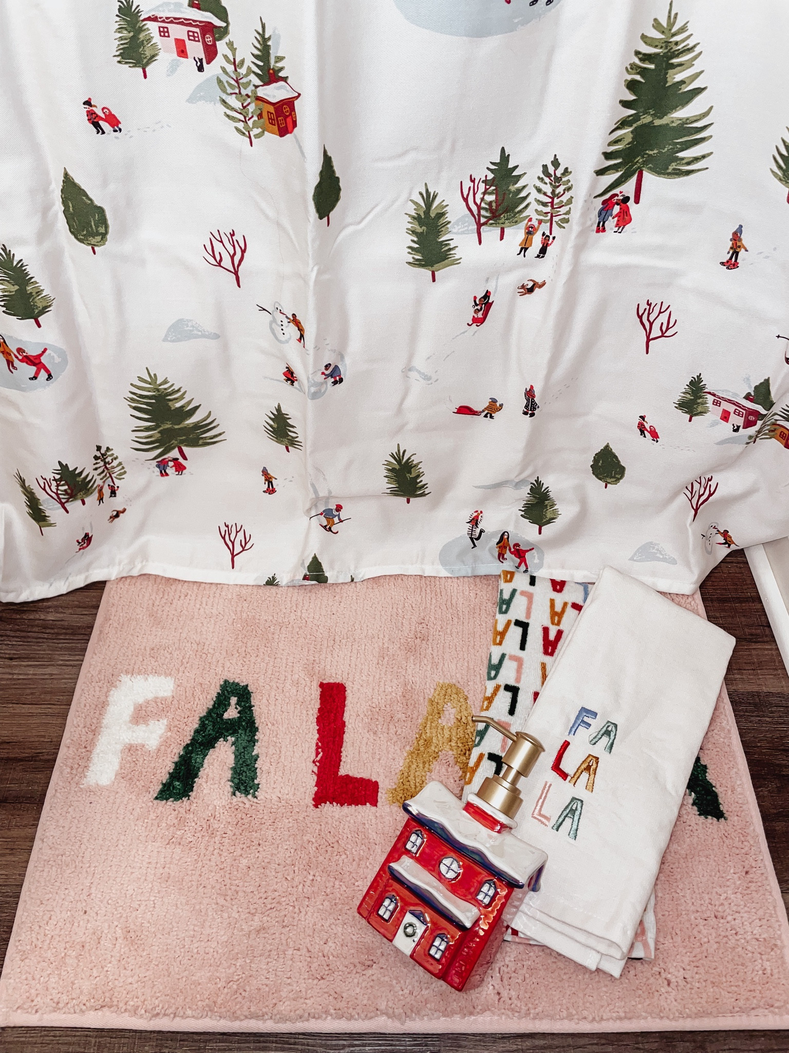 Fa La La La it’s colorful Christmas time 💝🎄❄️🎁 Loving this set for a guest room or kids bathroom!!! 

#LTKHoliday #LTKSeasonal #LTKGiftGuide