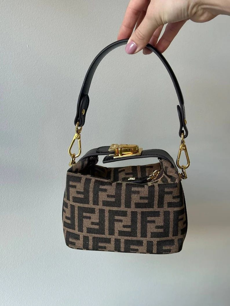 Small Canvas Signature Baguette Clutch Bag - Handbag and Shoulder Night Shoulder Bag - Statement ... | Etsy (US)