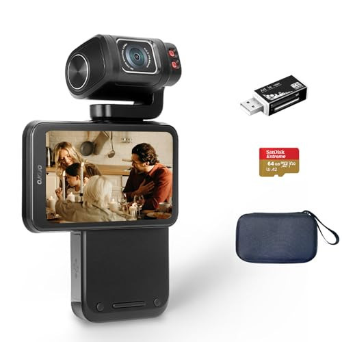 ORDRO 5K Video Camcorder, M3 48MP UHD 4K/60fps Handheld Digital Camera, 3.5'' Rotatable IPS Screen 3250mAh Battery WiFi IR Night Vision Camera with 64G Card for YouTube Vlogs | Amazon (US)