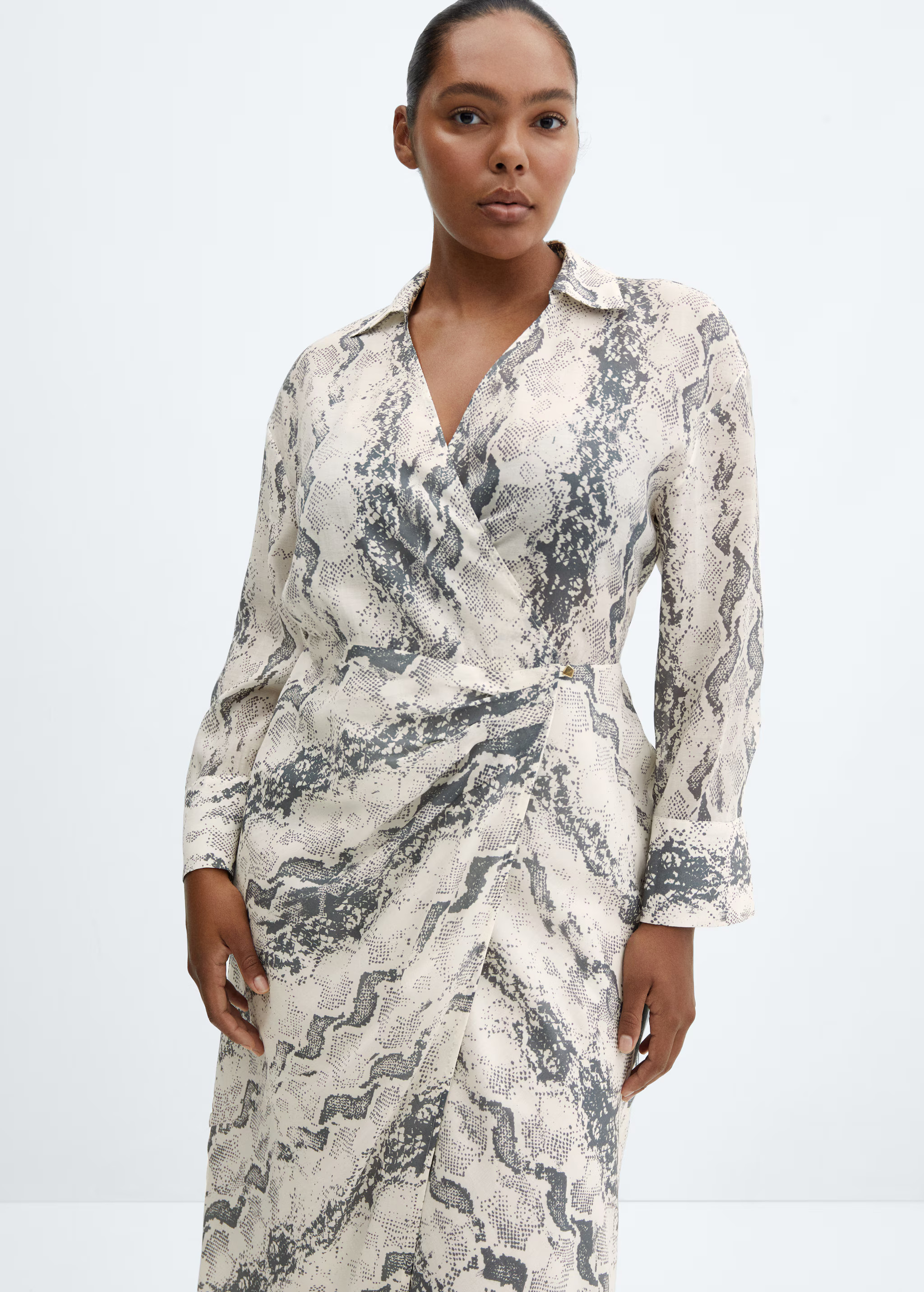 Snake print lyocell dress - Women | MANGO USA | Mango (US/MX/AU)