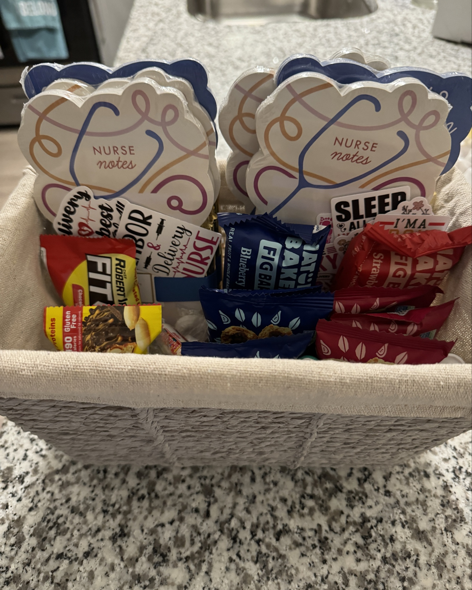 Gift basket for the labor and delivery nurses. 

#LTKbaby #LTKbump