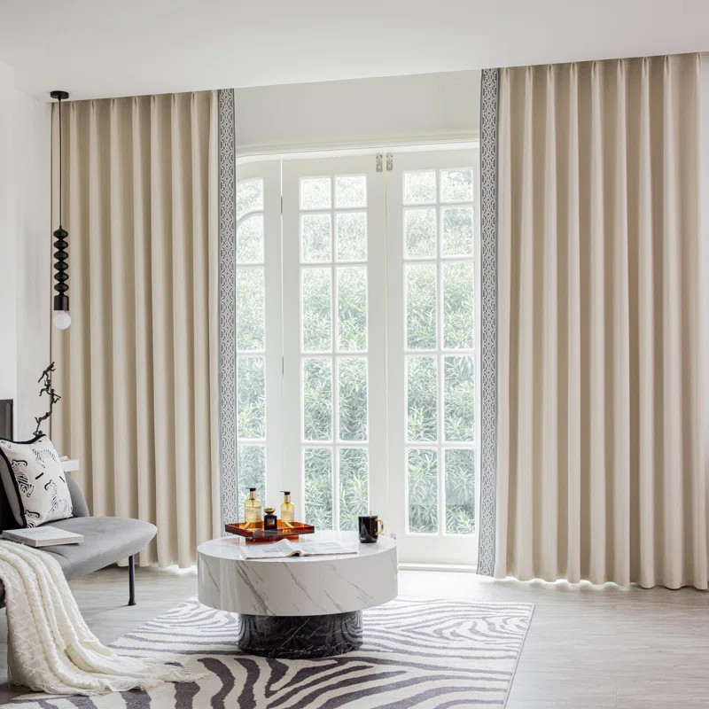 Annabelle Cotton Blend Blackout Curtain Panel Pair | Wayfair North America