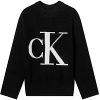 Calvin Klein Women's Logo Sweater in Black, Size Small | END. Clothing | End Clothing (US & RoW)