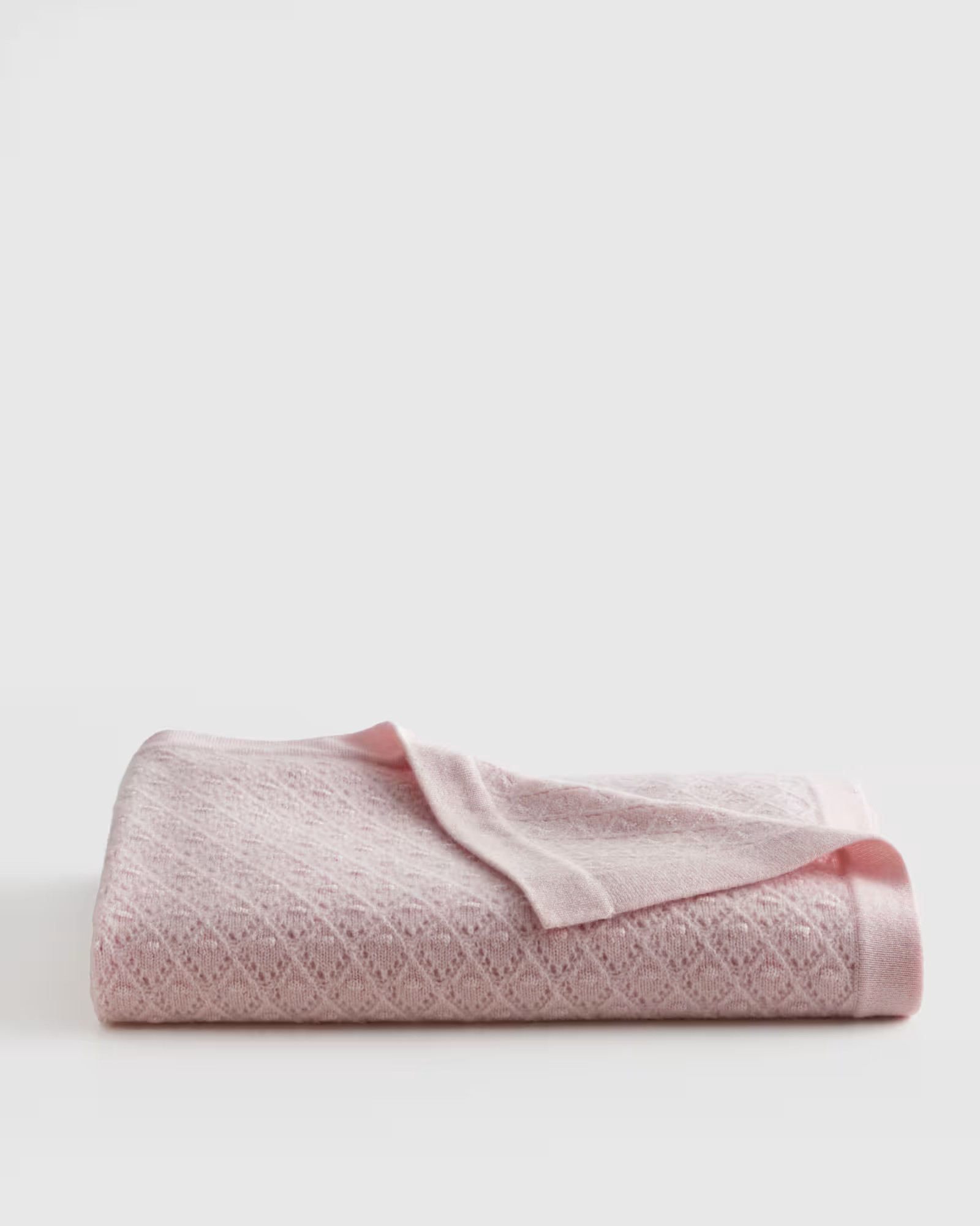 Mongolian Cashmere Pointelle Baby Blanket | Quince