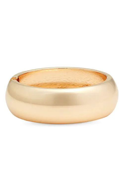 Open Edit Round Hinged Bangle in Gold at Nordstrom | Nordstrom