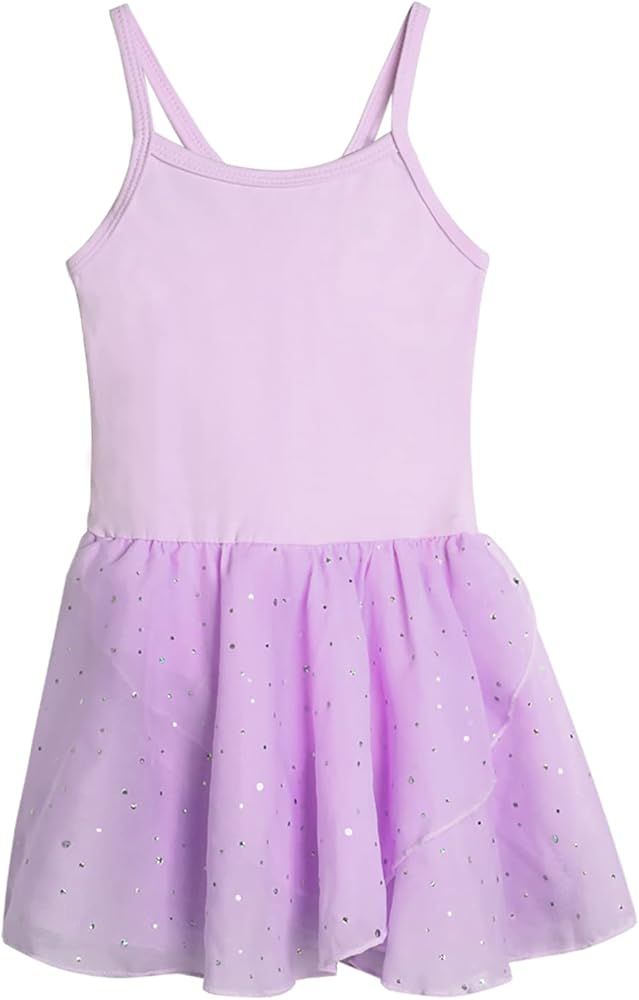 EQSJIU Toddler Ballet Leotard for Girls Dance Skirt Camisole Ballerina Dress Outfit Nude 2-10 Yea... | Amazon (US)