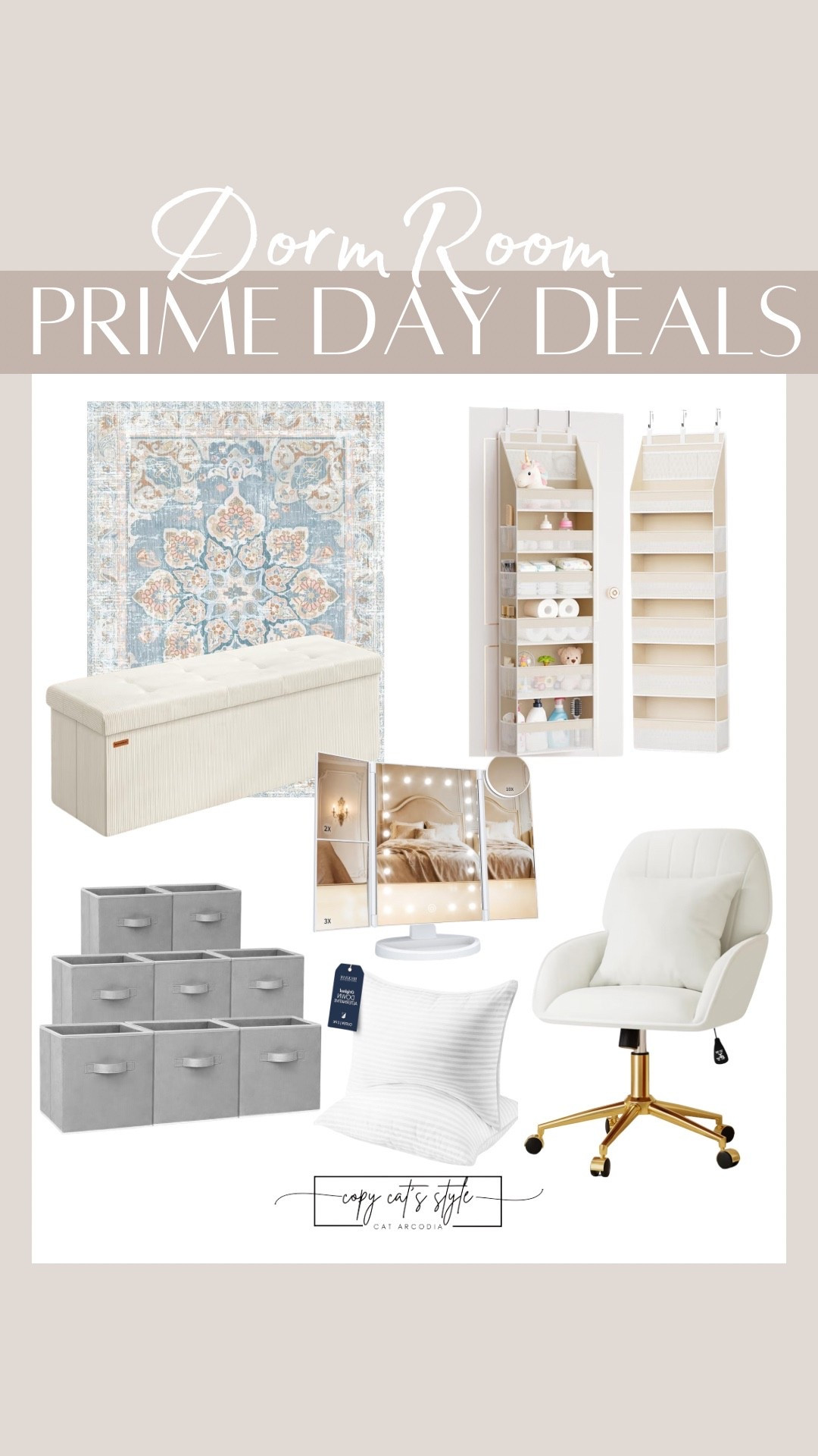 Dorm room deals from Amazon. Dorm room decor, dorm room rugs, dorm room chairs, door room benches, mirrors, dorm room essentials

#LTKSaleAlert #LTKHome