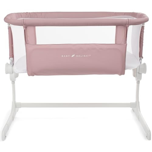 Baby Delight Beside Me Dreamer Bassinet | Bedside Sleeper & Baby Bassinet | 6-Position Height Adjustment | 100% GOTS Certified Organic Cotton Fabric | Organic Rose | Amazon (US)