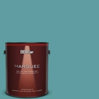 BEHR MARQUEE 1 gal. #PPU13-05 Bali Bliss Matte Interior Paint & Primer-145401 - The Home Depot | The Home Depot