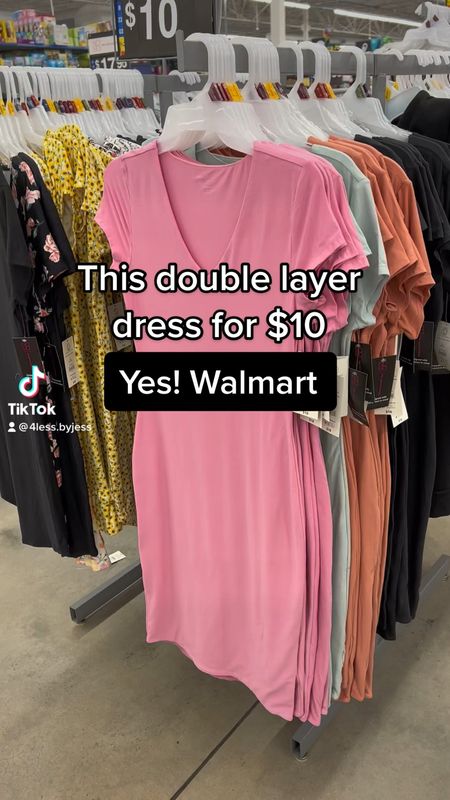 $10 double layer dress at Walmart 

#LTKSeasonal #LTKstyletip #LTKunder50