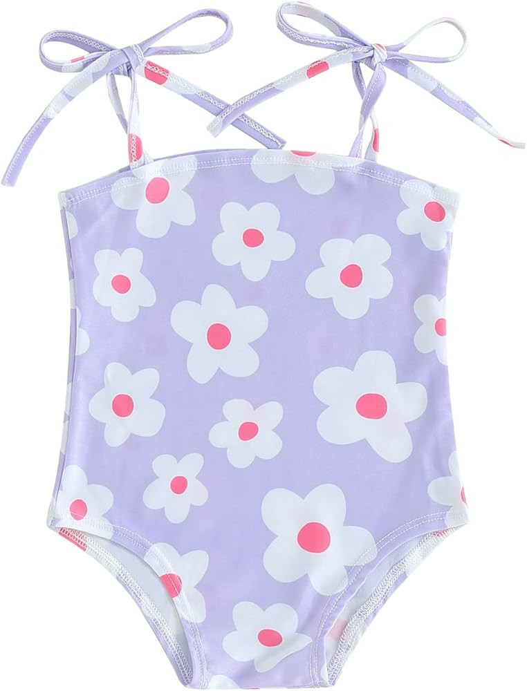 Toddler Infant Baby Girl Swimsuit Clothes One Piece Bathing Suit Floral Sleeveless Summer Swimwea... | Amazon (US)