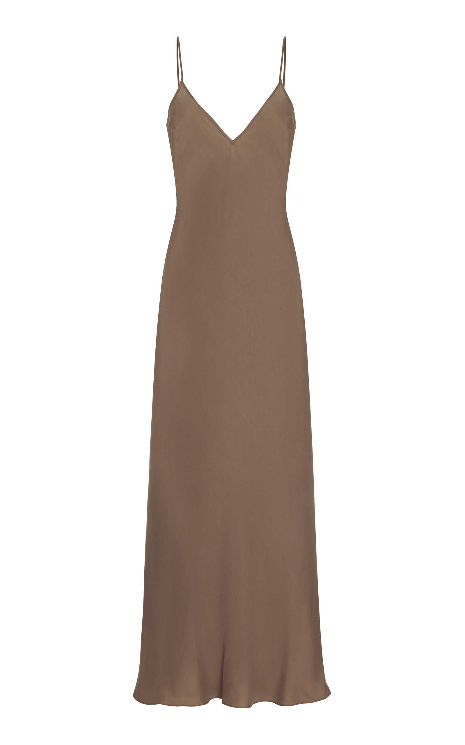 Cupro Bias Maxi Slip Dress | Moda Operandi (Global)